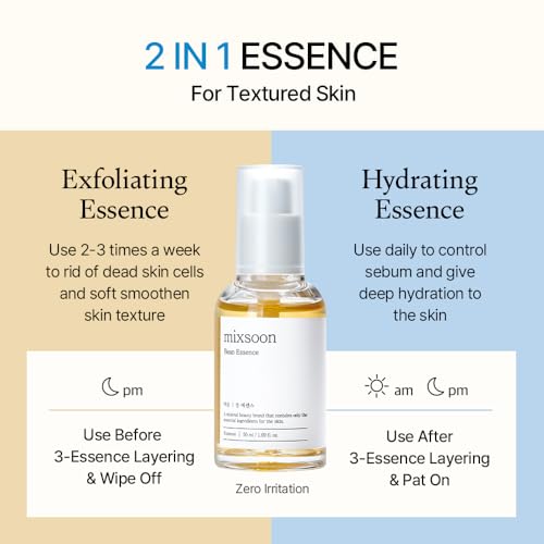 Mixsoon Bean Essence, Vegansnail, Exfoliating Essence for Glassskin