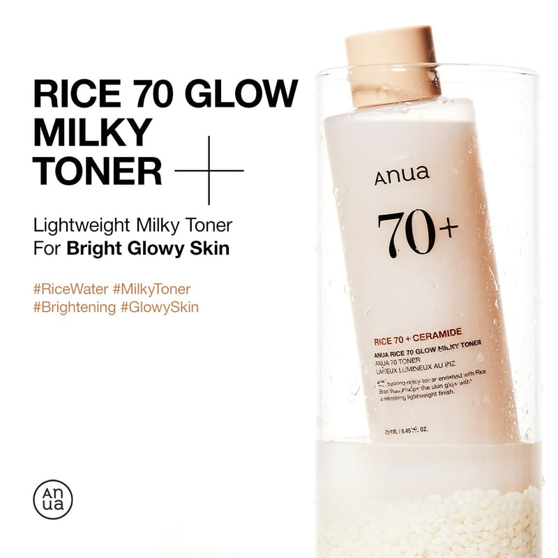 ANUA Rice 70 Glow Milky Toner, for Glass Skin